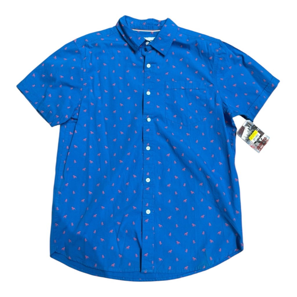 Blue Short Sleeve Men's Shirt Size M New With Tags